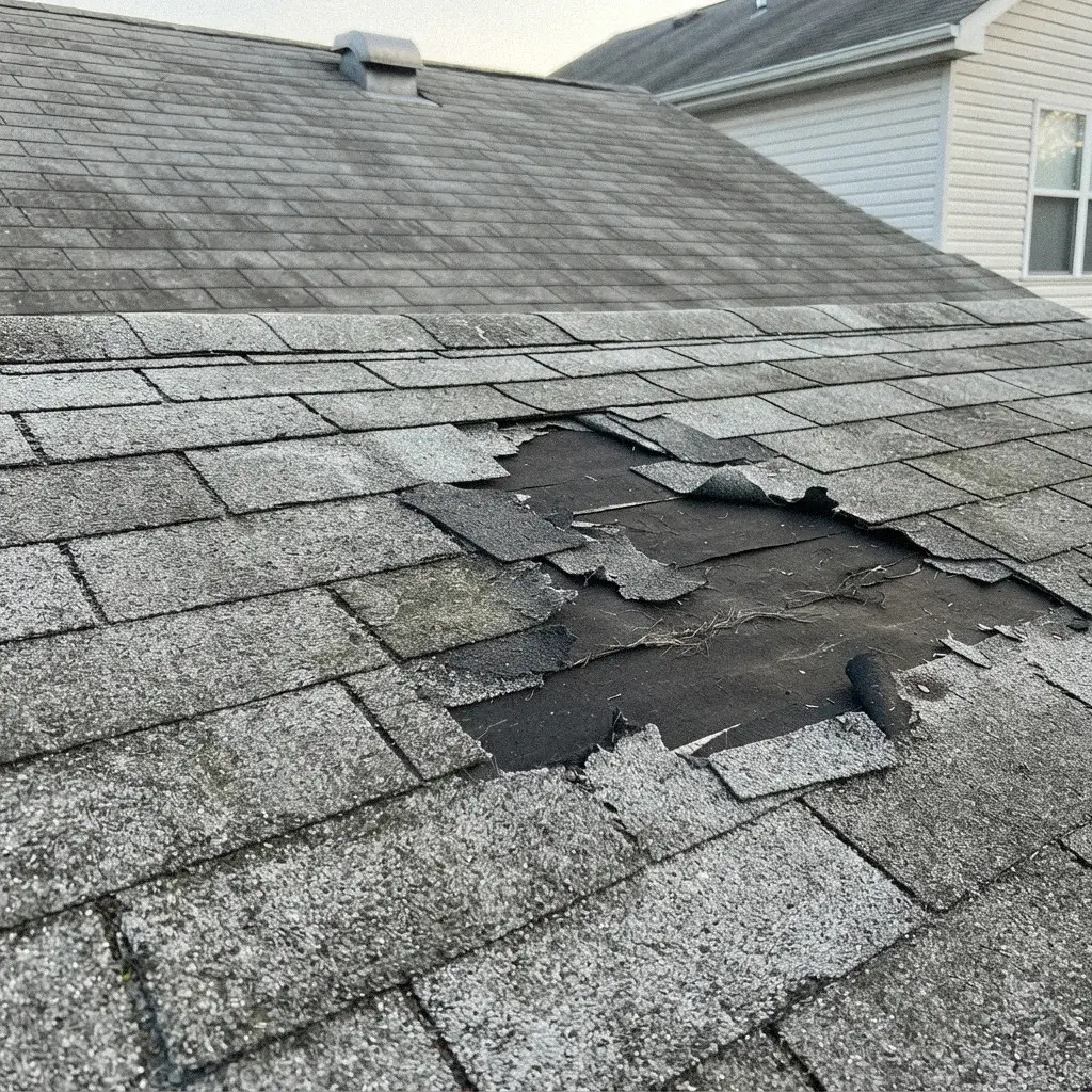 Underlayment Repair on a roof in Renton, WA